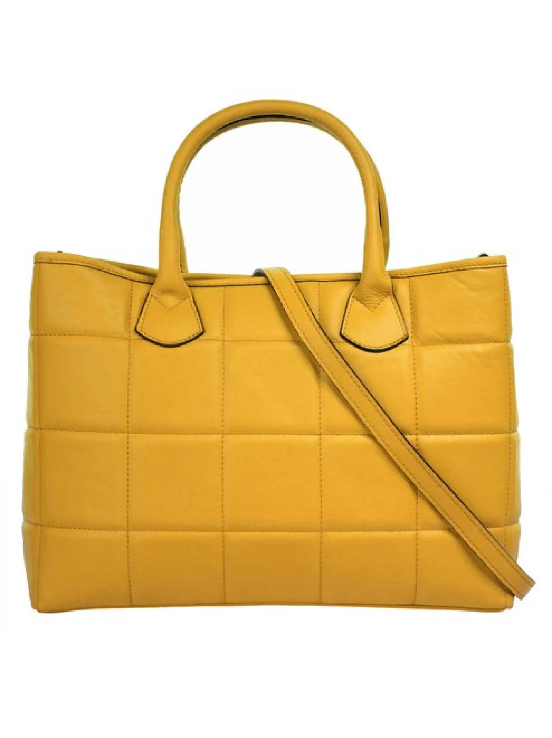 Cluty Damen Handtasche in gelb