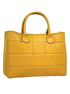Cluty Damen Handtasche in gelb