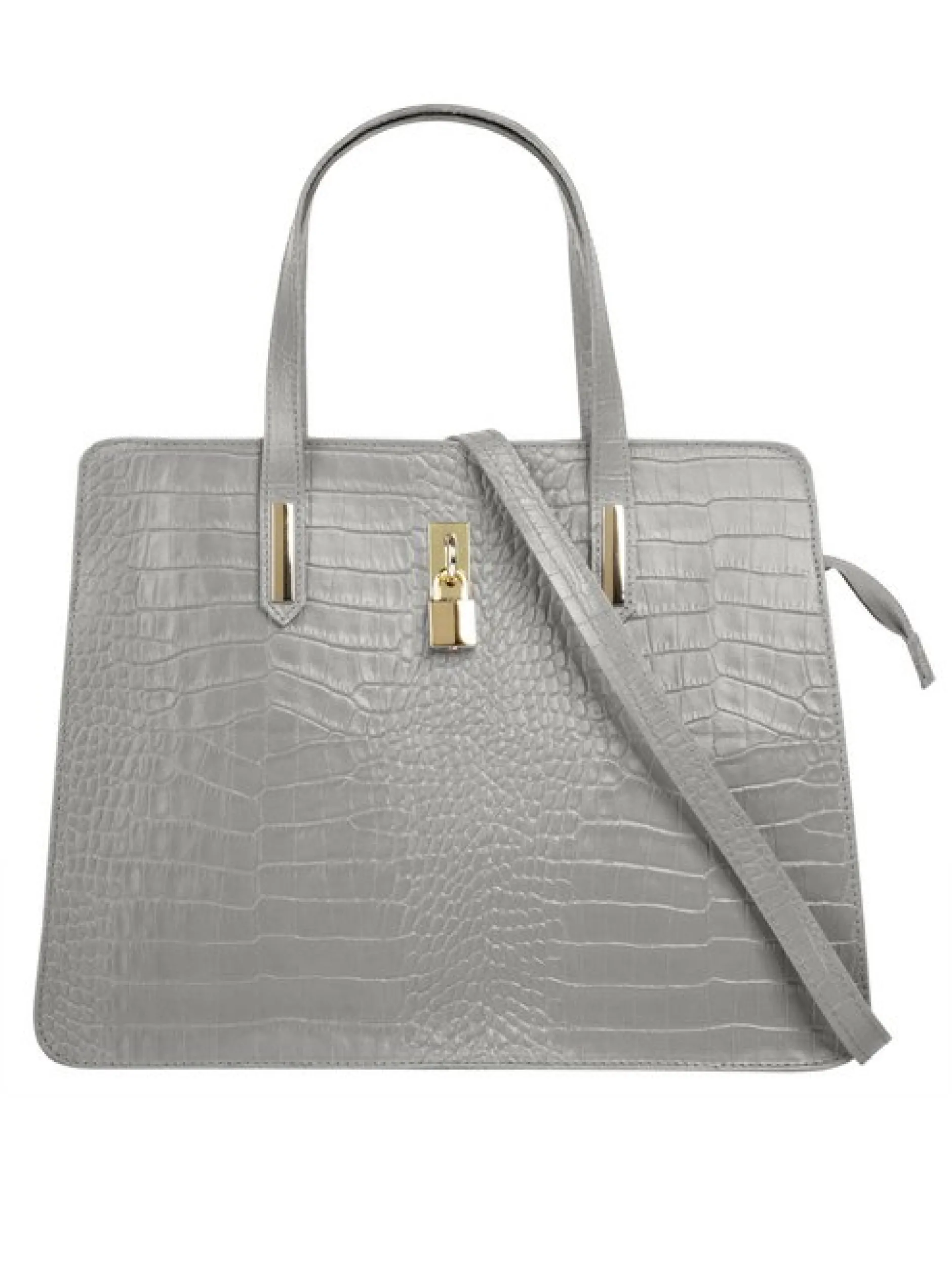 Cluty Damen Handtasche in grau