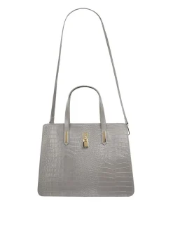 Cluty Damen Handtasche in grau