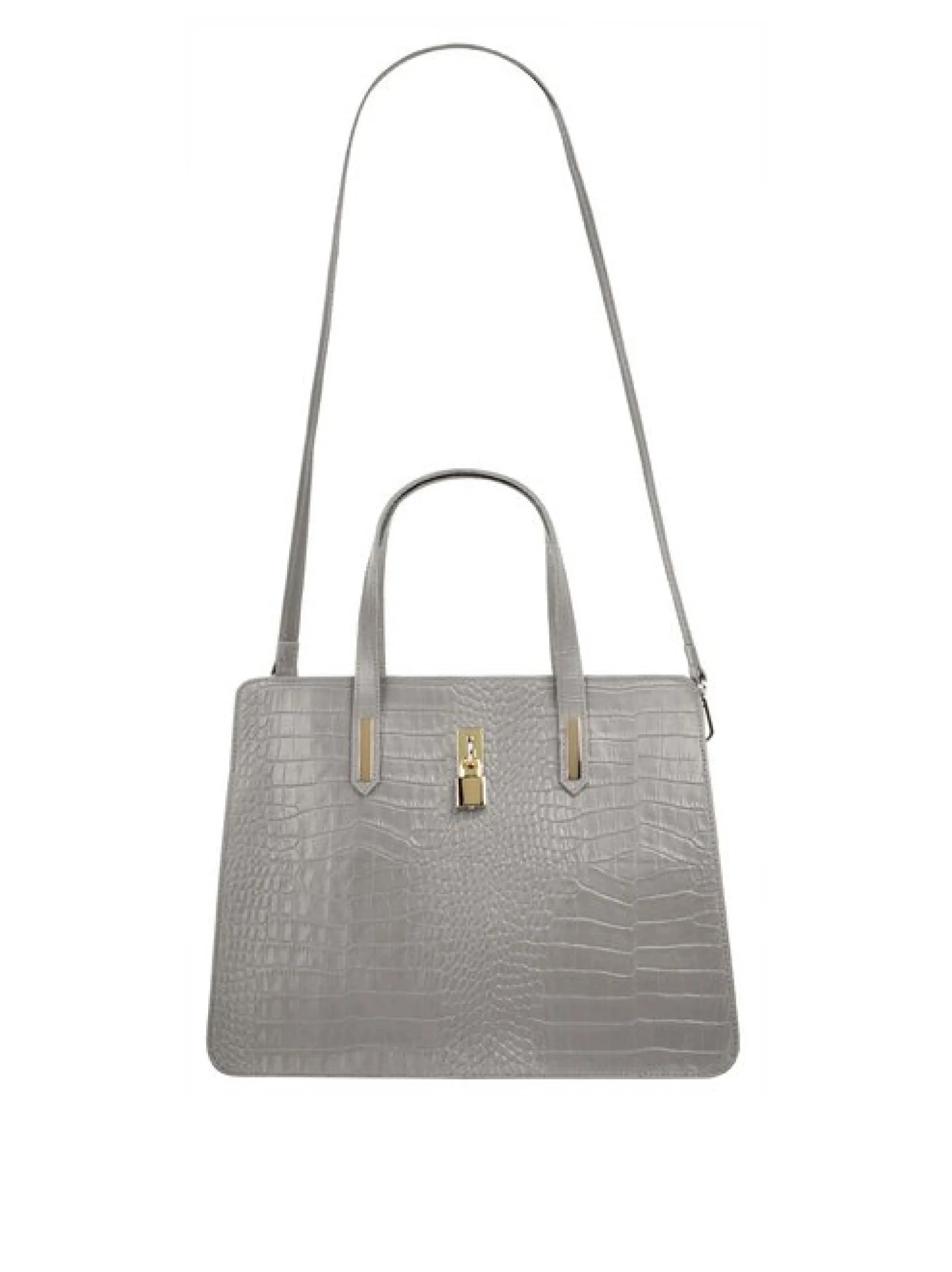 Cluty Damen Handtasche in grau