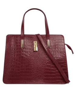 Cluty Damen Handtasche in rot