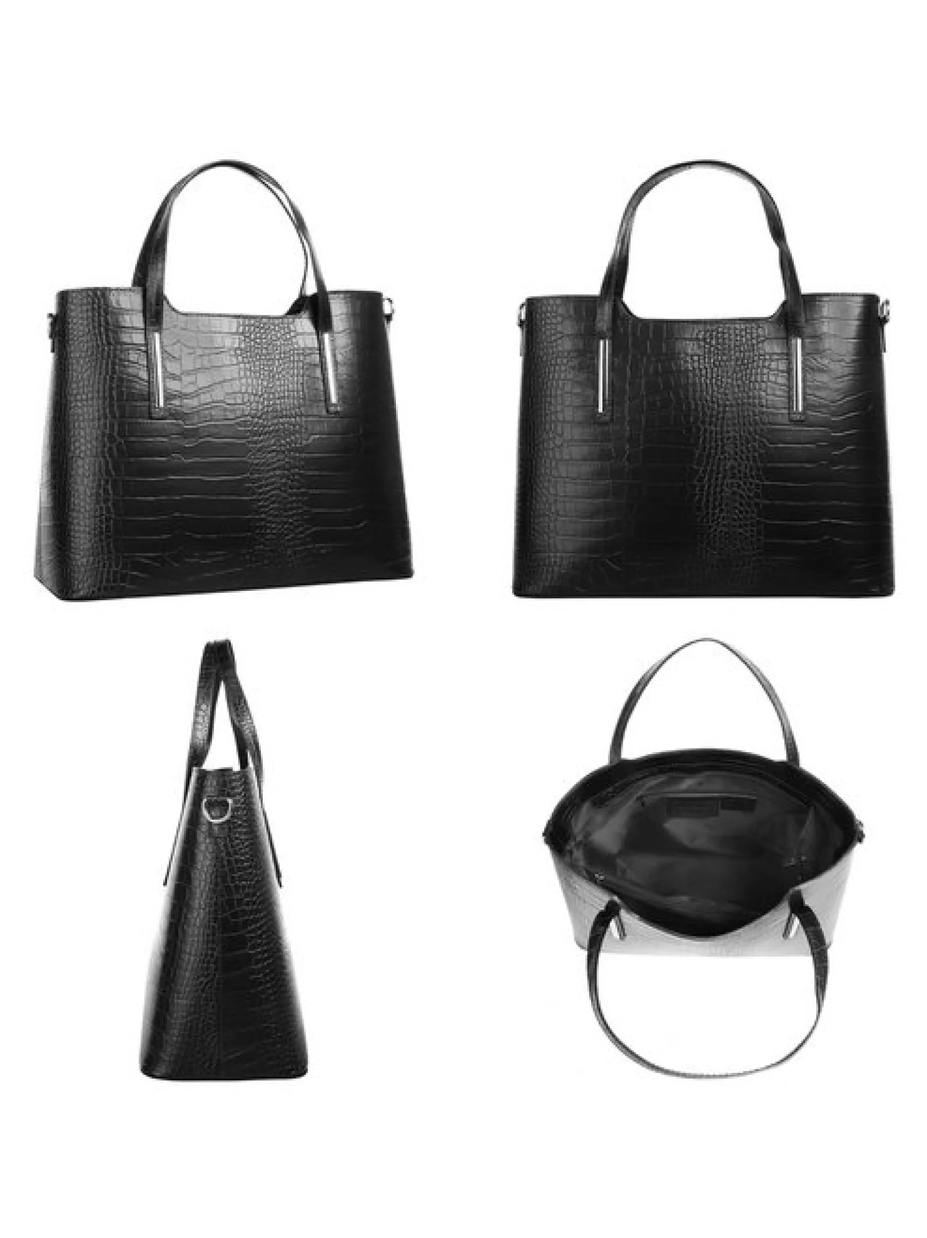 Cluty Damen Handtasche in schwarz