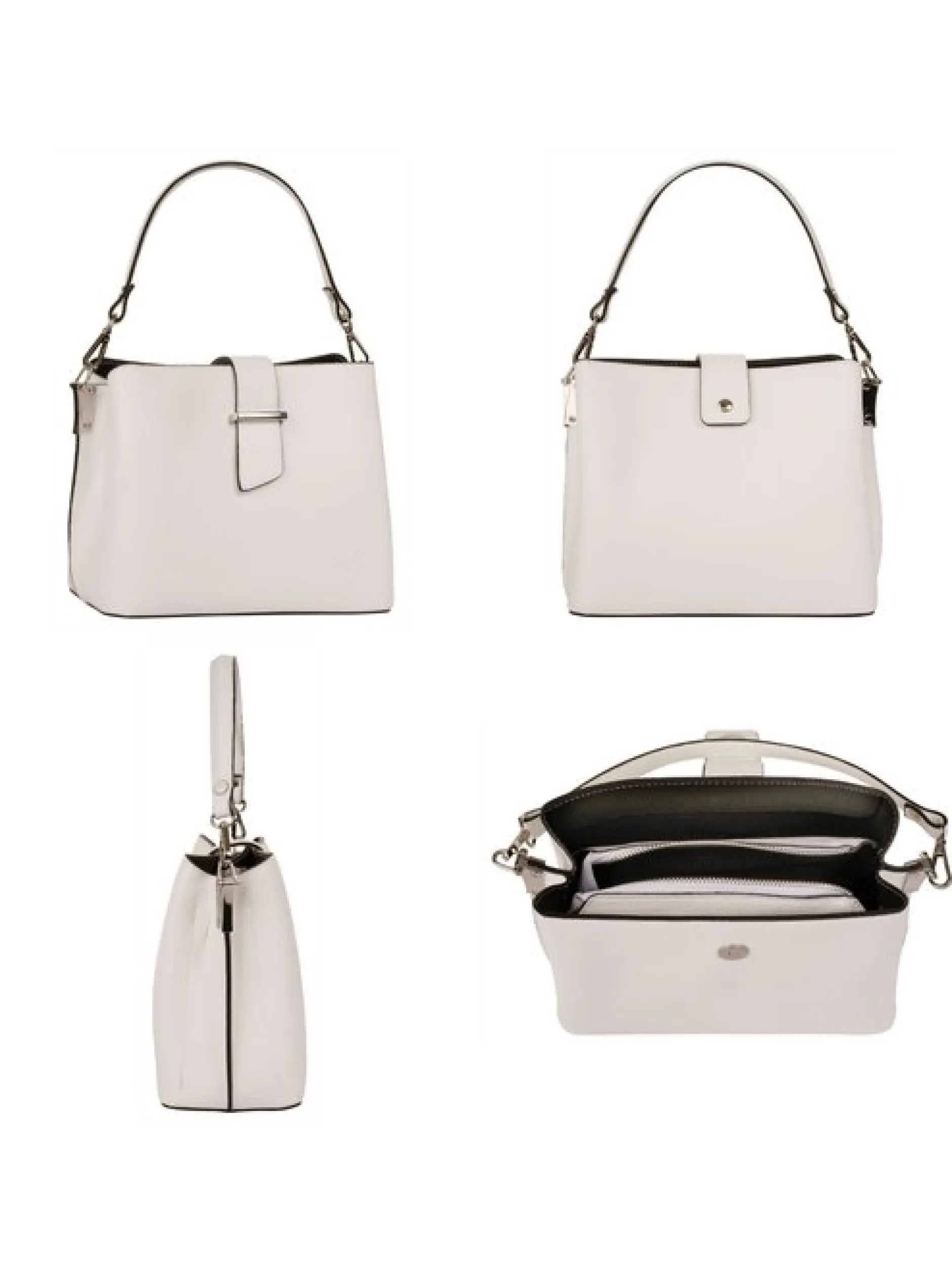 Cluty Damen Handtasche in weiß
