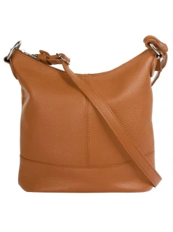 Cluty Damen Umhängetasche in cognac