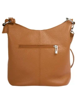 Cluty Damen Umhängetasche in cognac