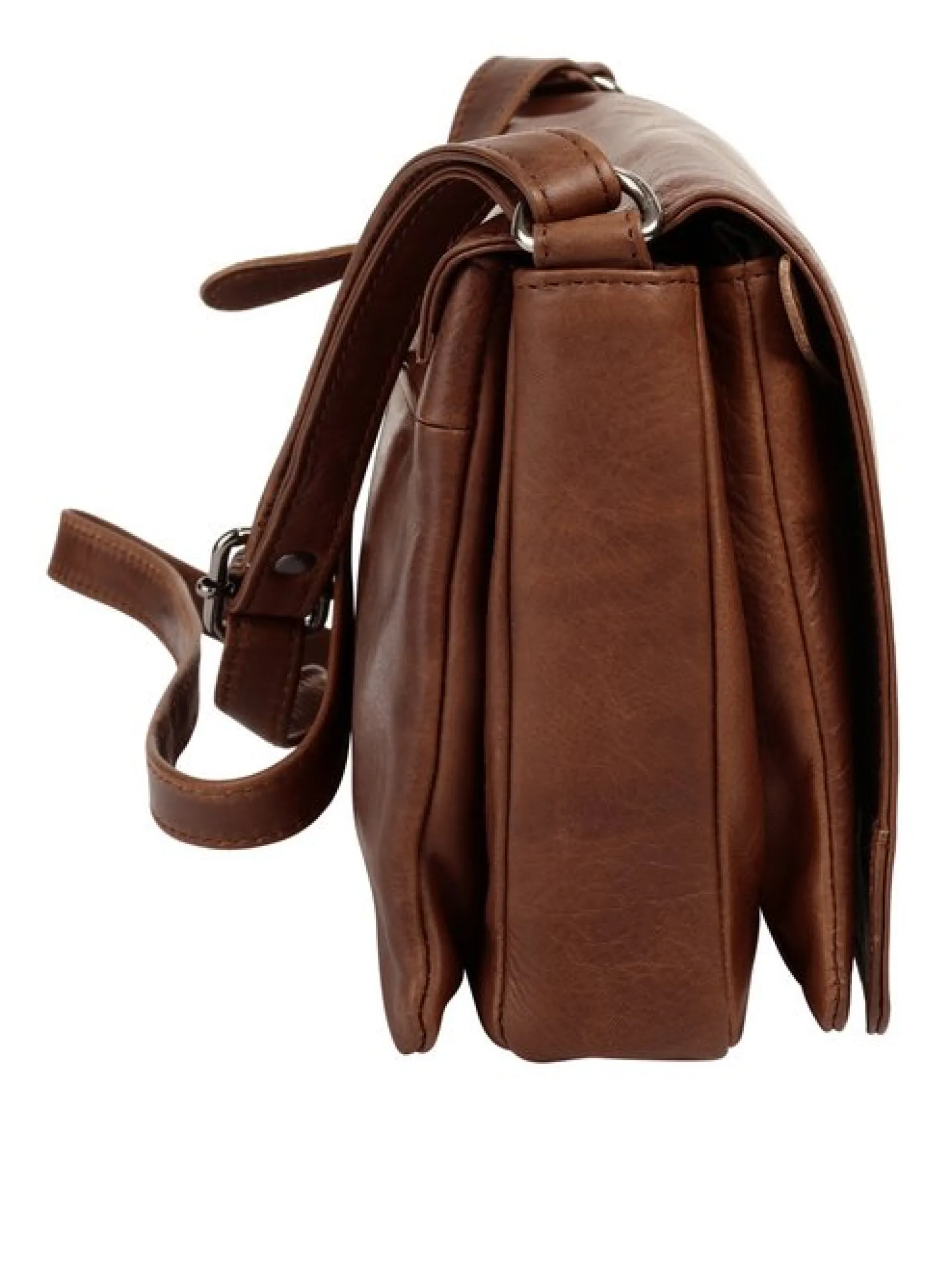 Cluty Damen Umhängetasche in cognac