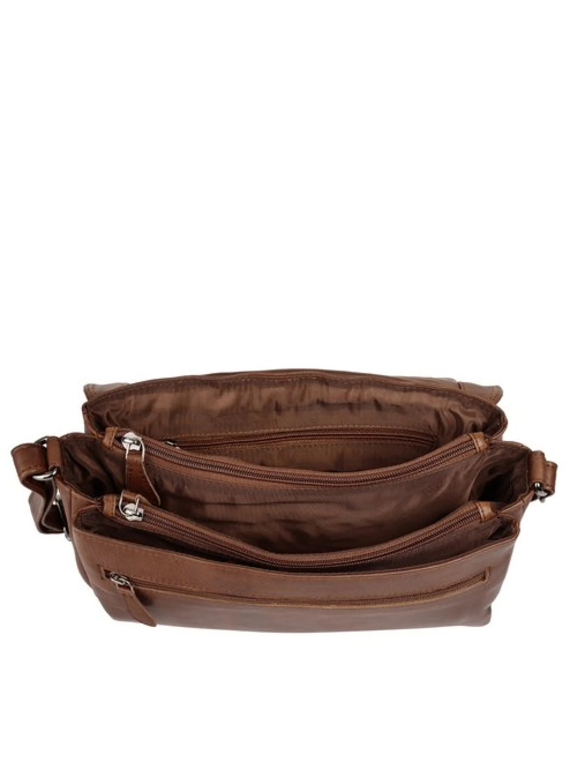 Cluty Damen Umhängetasche in cognac