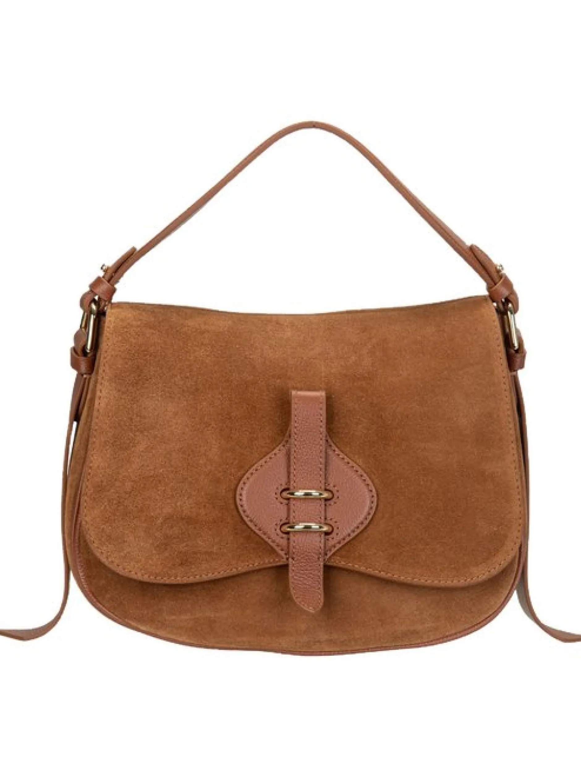 Coccinelle Damen Bodybag - Mavery Suede in cognac