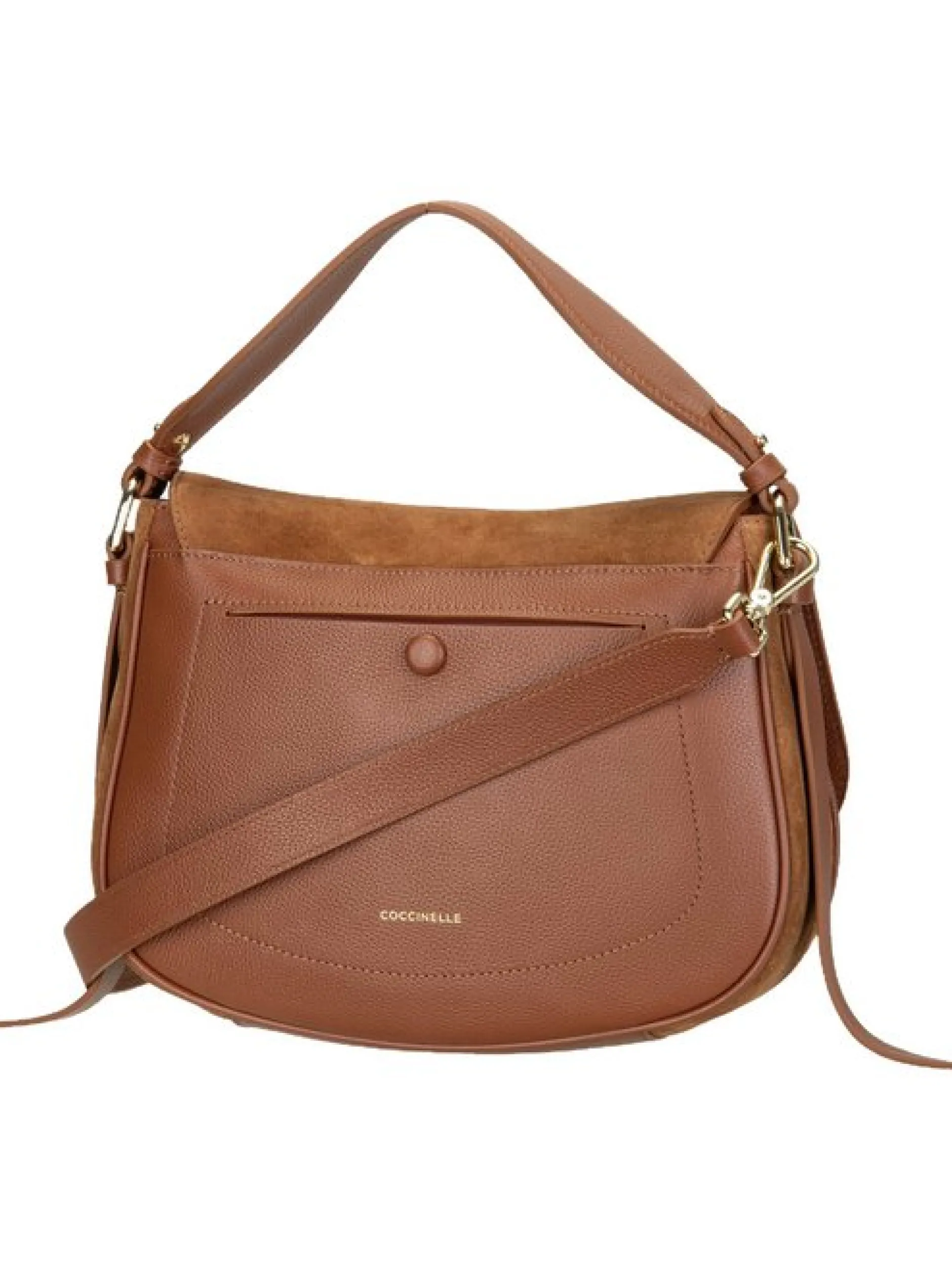 Coccinelle Damen Bodybag - Mavery Suede in cognac