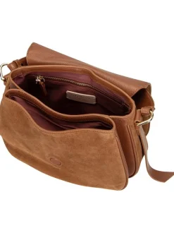 Coccinelle Damen Bodybag - Mavery Suede in cognac