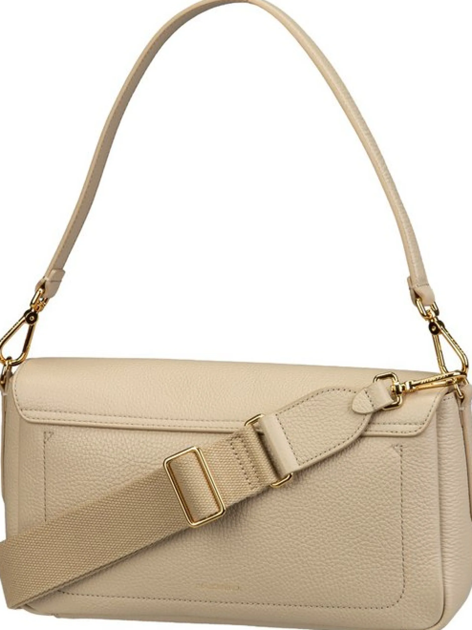 Coccinelle Damen Schultertasche - C-Me Lock in beige
