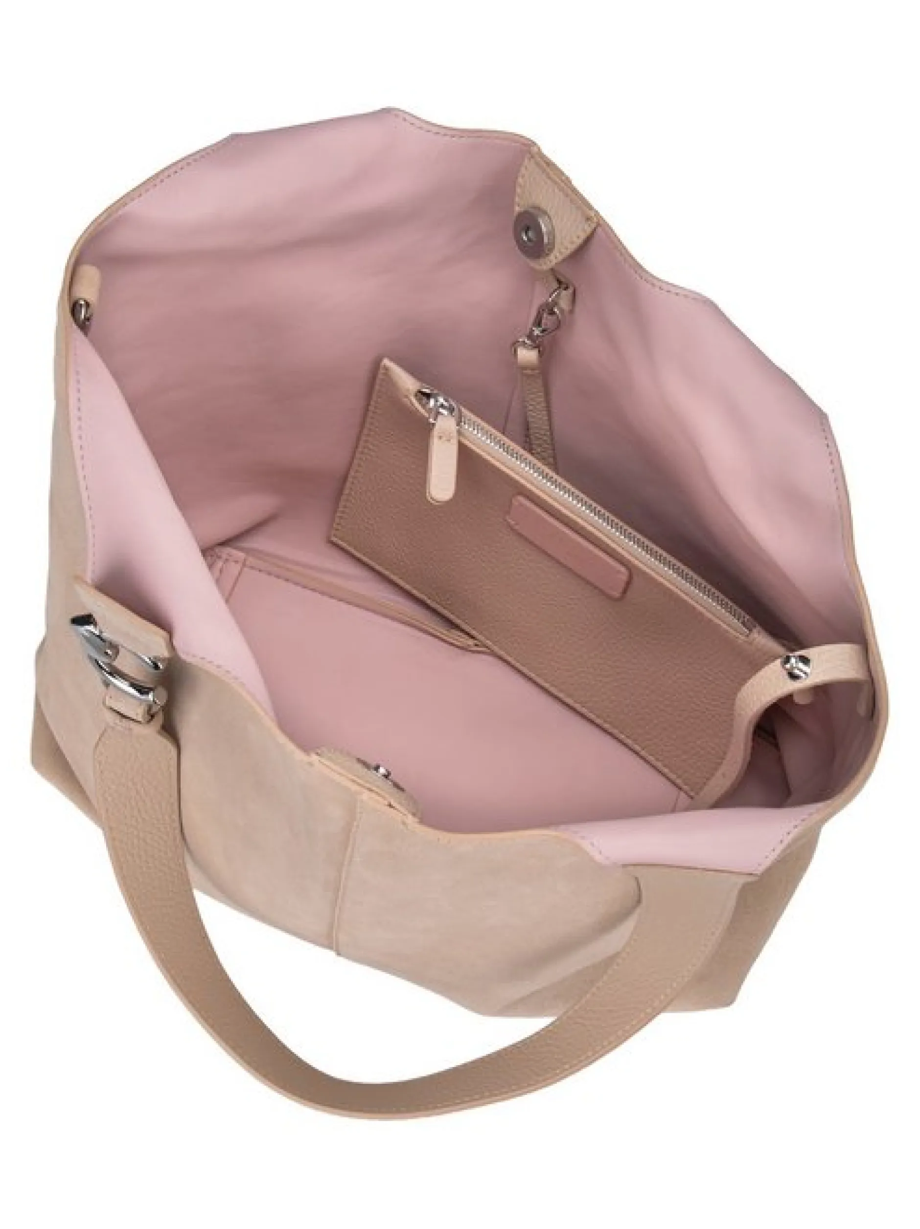 Coccinelle Damen Shopper - C-Easy Suede in braun