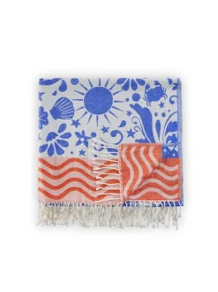 Codello Damen Strandtuch in blau