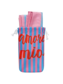 Codello Damen Strandtuch in blau pink