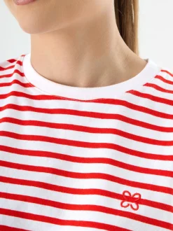 Codello Damen T-Shirt in rot - Ausschnitt: Rundhals