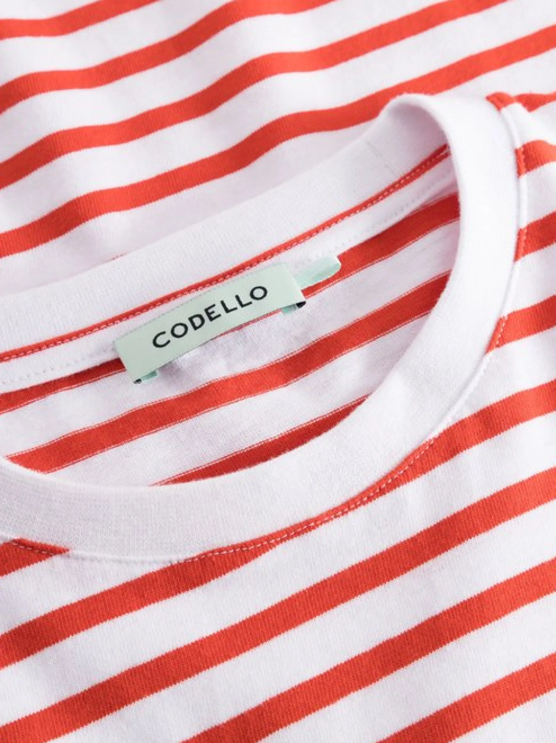 Codello Damen T-Shirt in rot - Ausschnitt: Rundhals