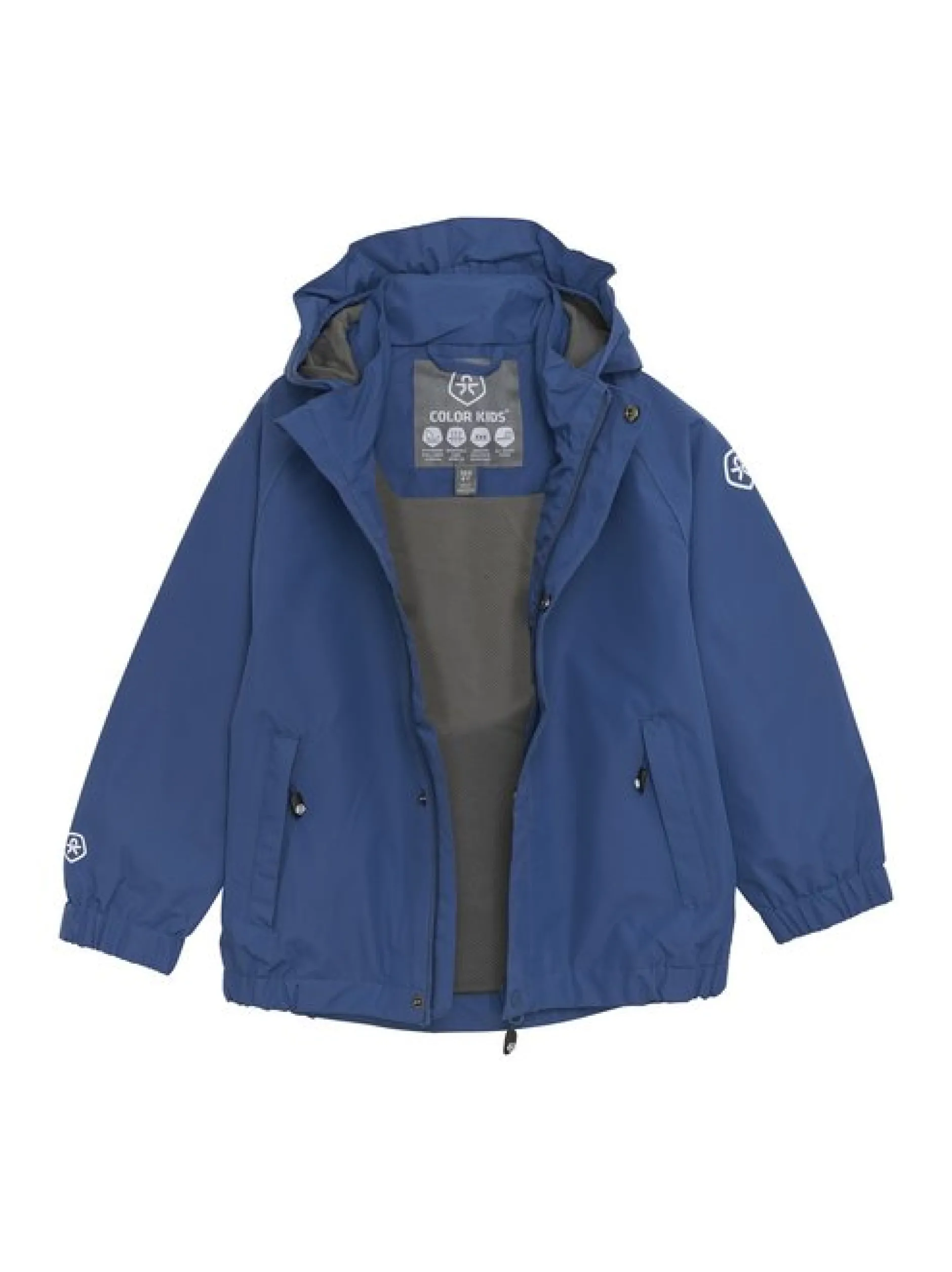 ColorKids Kinder Unisex Regenmantel - COShell in blau