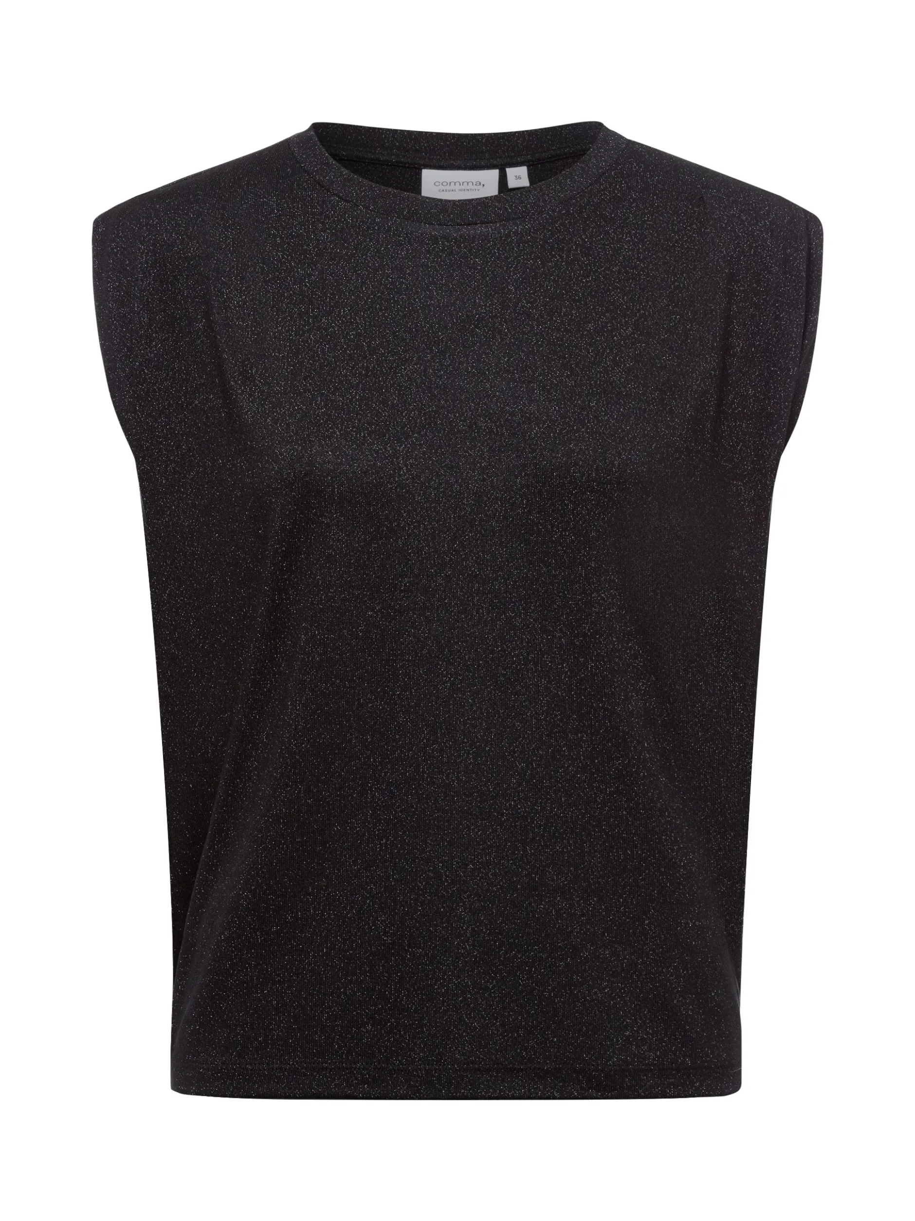 comma casual identity Damen Blusenshirt in schwarz