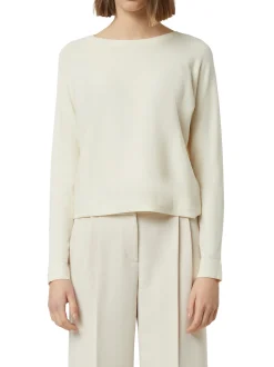 comma Damen Feinstrickshirt in vanille - Ärmel: langarm