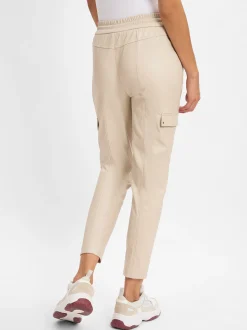 comma Damen Hose in beige - Länge: verkürzt
