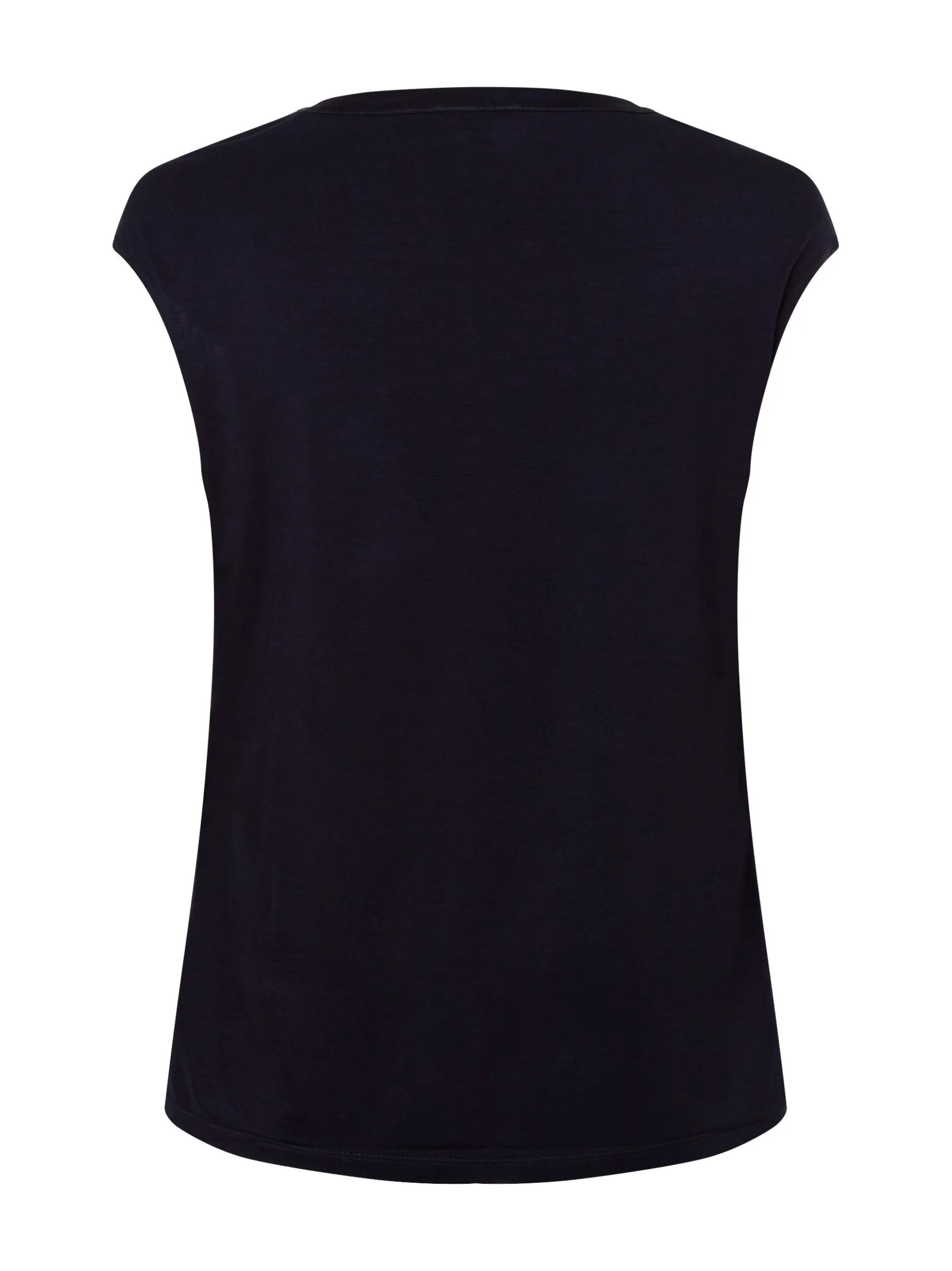comma Damen Shirt in marine - Ausschnitt: V-Ausschnitt