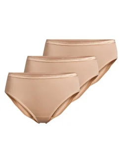 con-ta Damen Hüftslip - 3er Pack Modal in beige