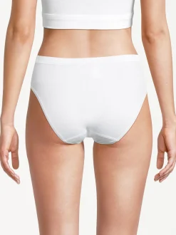 con-ta Damen Midi Slip - 6er Pack Feinripp in mehrfarbig