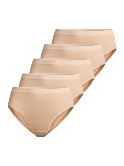 con-ta Damen Taillen Slip - 5er Pack Modal in beige