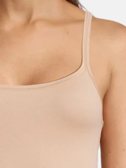 con-ta Damen Unterhemd - 3er Pack Feinripp in beige