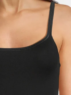 con-ta Damen Unterhemd - 3er Pack Feinripp in schwarz