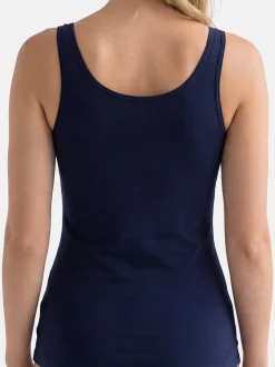 con-ta Damen Unterhemd - 6er Pack Modal in blau