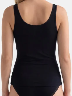 con-ta Damen Unterhemd - 6er Pack Modal in schwarz