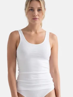 con-ta Damen Unterhemd - 6er Pack Modal in weiß