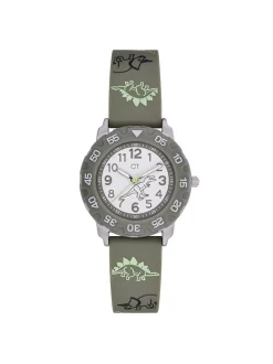 Cool Time Jungen Armbanduhr - The Cool Dinosaur in grün