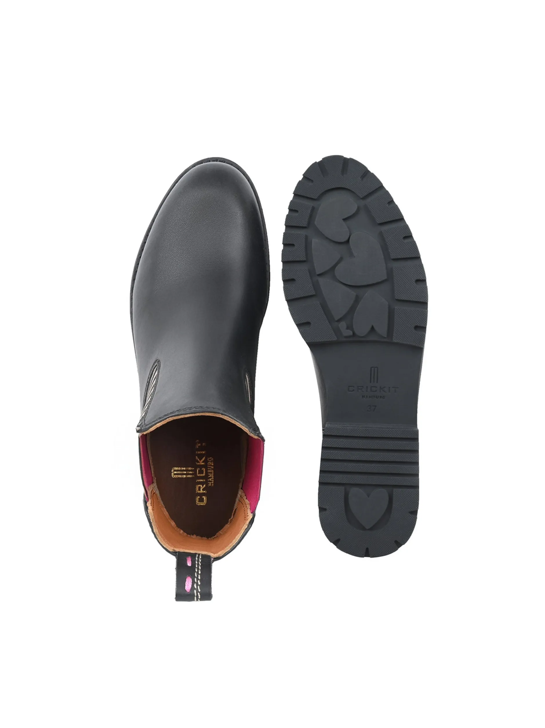 Crickit Damen Chelsea-Boots - SIMBA in schwarz