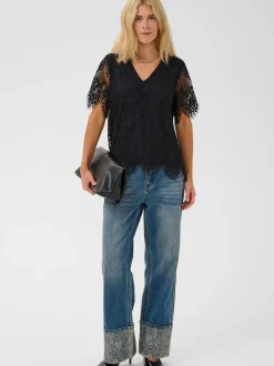 Culture Damen Blusenshirt CUbente in schwarz