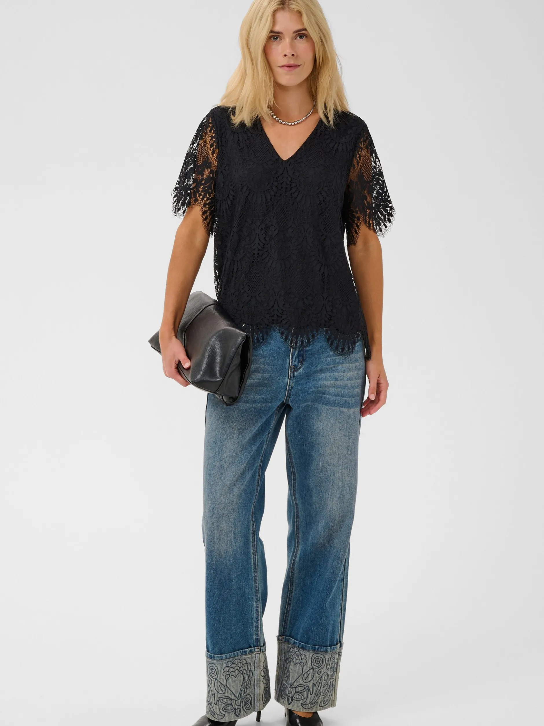 Culture Damen Blusenshirt CUbente in schwarz