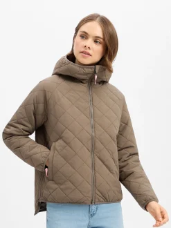 Derbe Damen Steppjacke - Quiltby in taupe