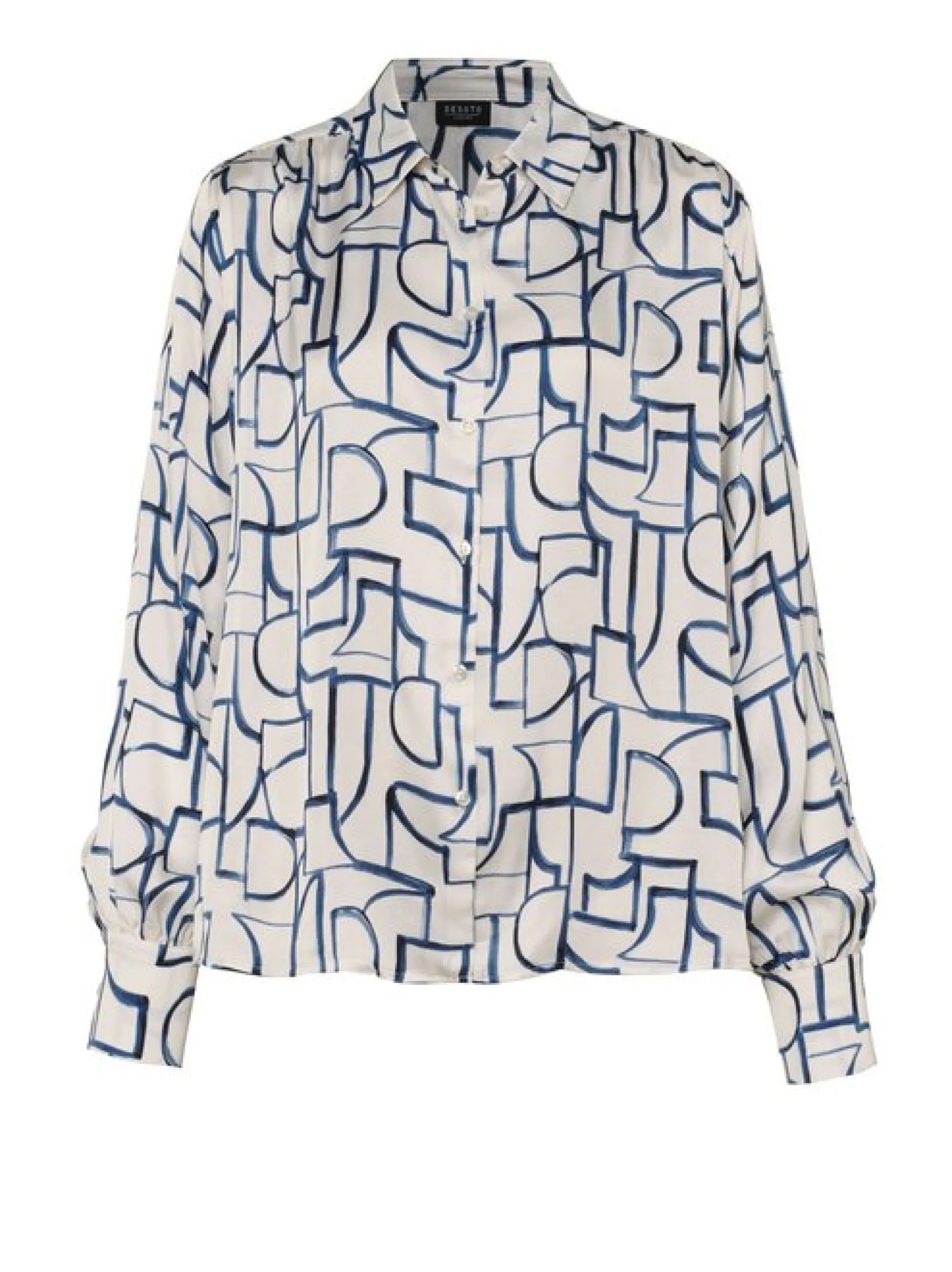 DESOTO Damen Bluse - Lena in ecru - Ärmel: langarm