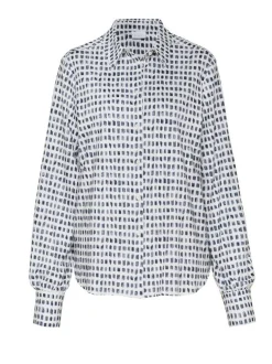 DESOTO Damen Bluse - Lizzy in blau - Ärmel: langarm