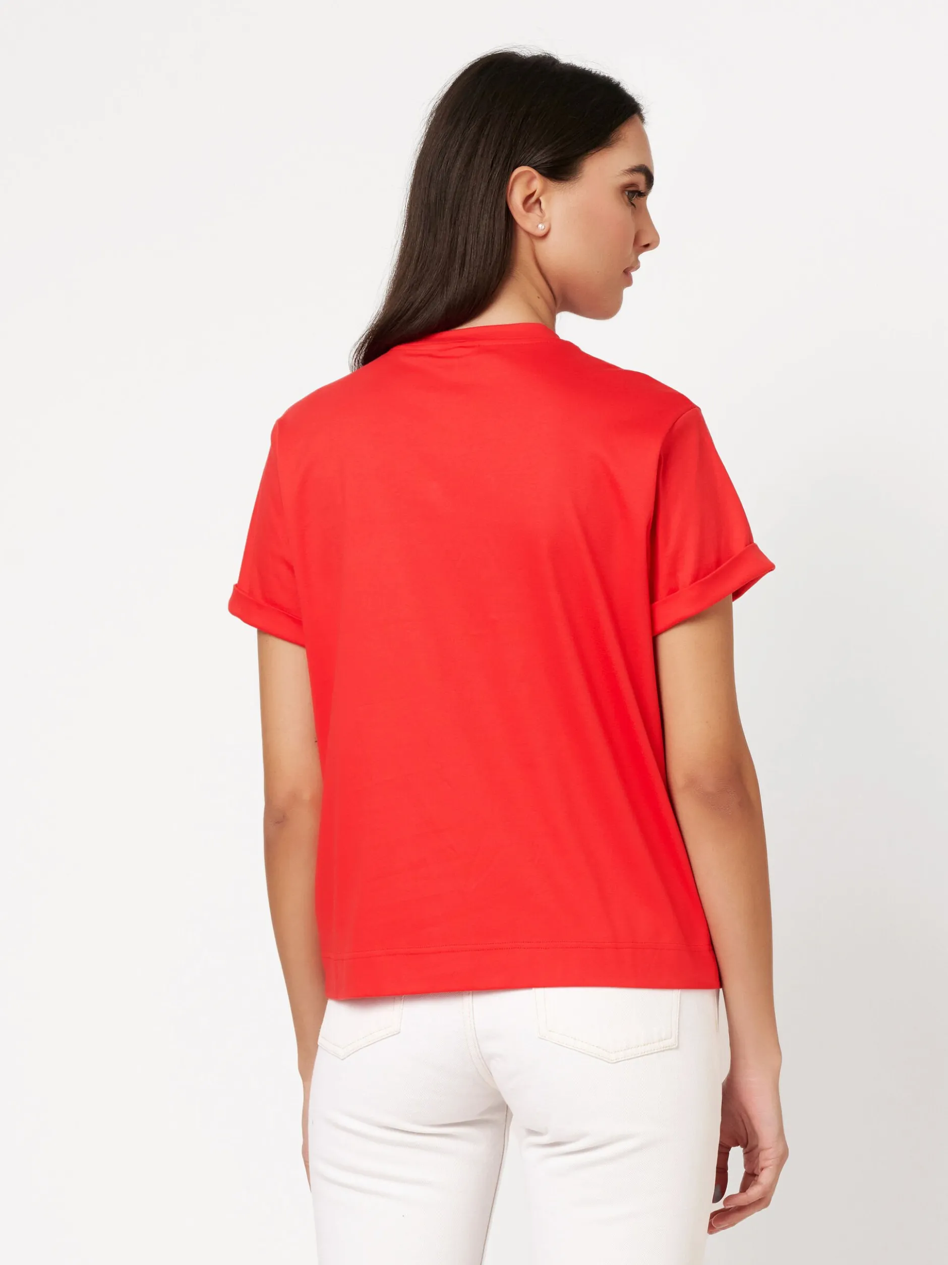 DESOTO Damen Shirt - Alexa in rot - Ausschnitt: Rundhals