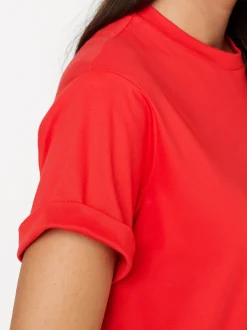 DESOTO Damen Shirt - Alexa in rot - Ausschnitt: Rundhals