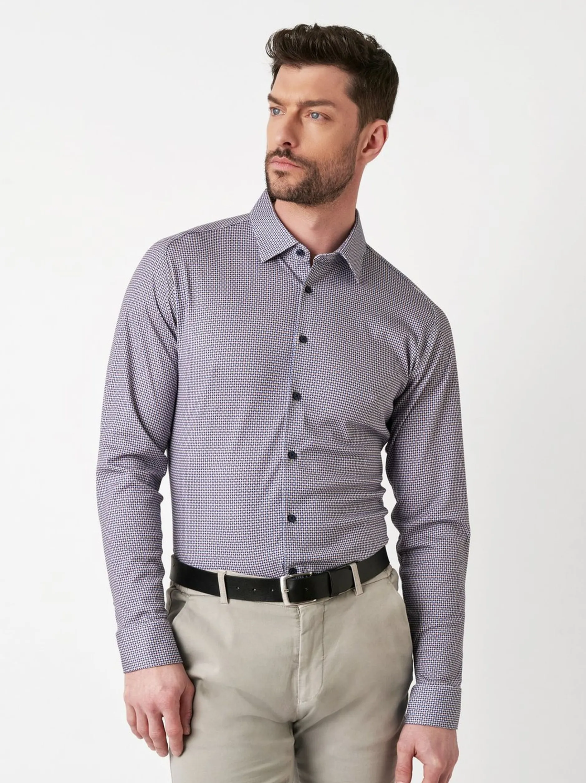 DESOTO Herren Hemd Casual Kent 1/1 in beige