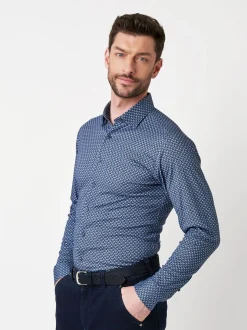 DESOTO Herren Hemd Casual Kent 1/1 in blau