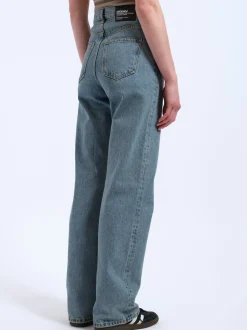 Dr. Denim Damen Jeans – Echo High Straight in light stone