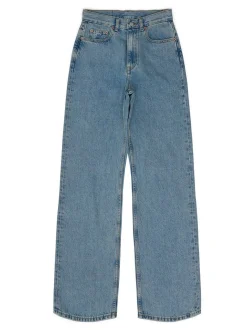 Dr. Denim Damen Jeans – Echo High Straight in light stone