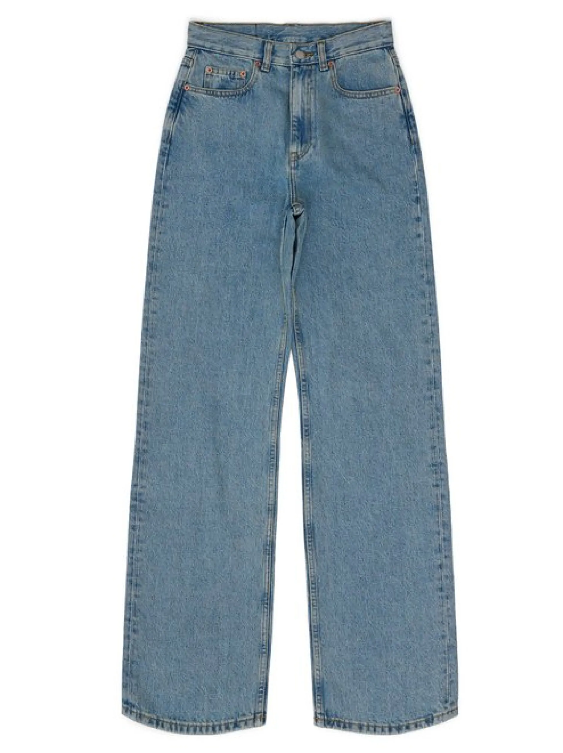 Dr. Denim Damen Jeans – Echo High Straight in light stone