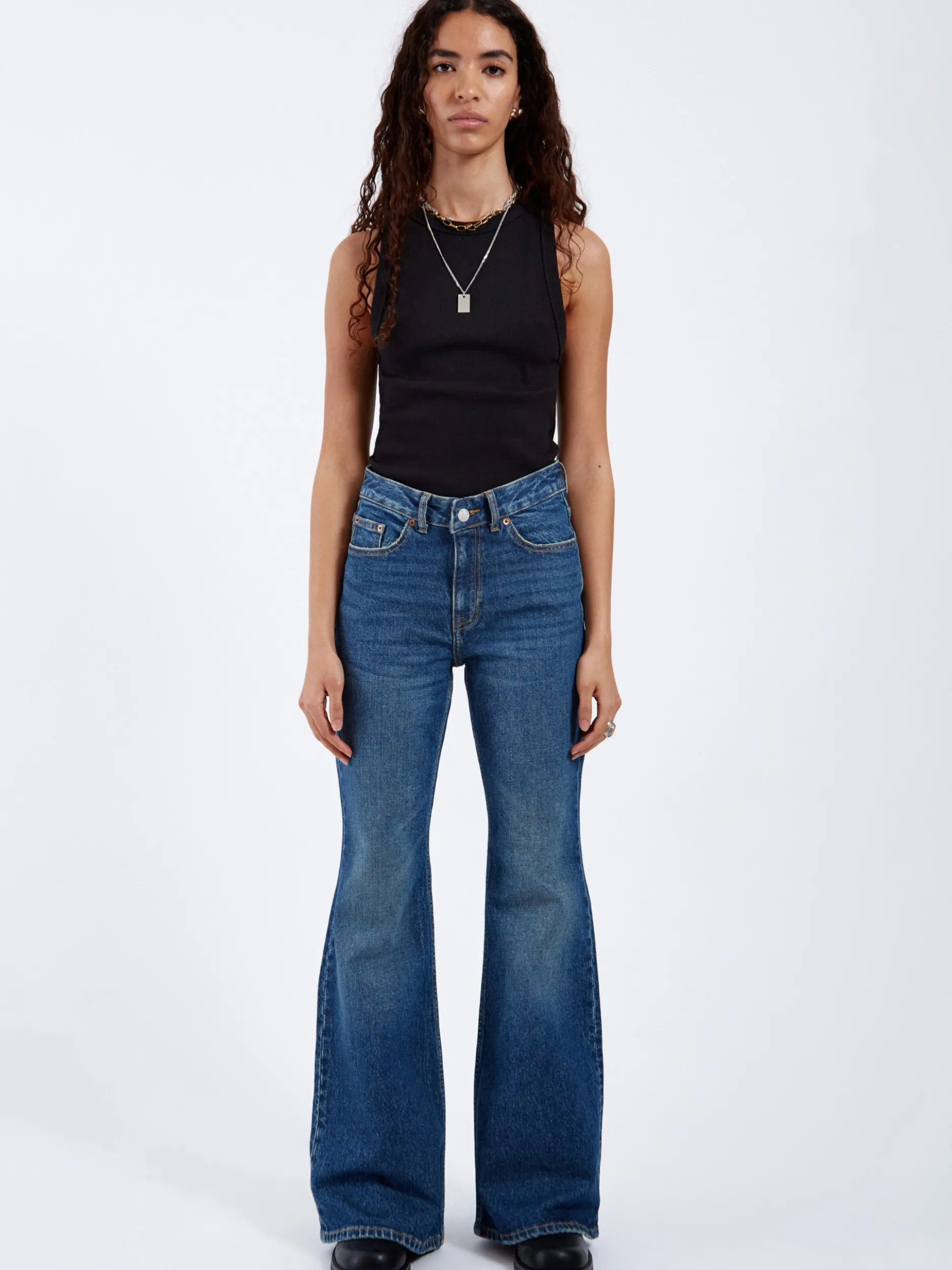Dr. Denim Damen Jeans – Elba Mid Bootcut in denim