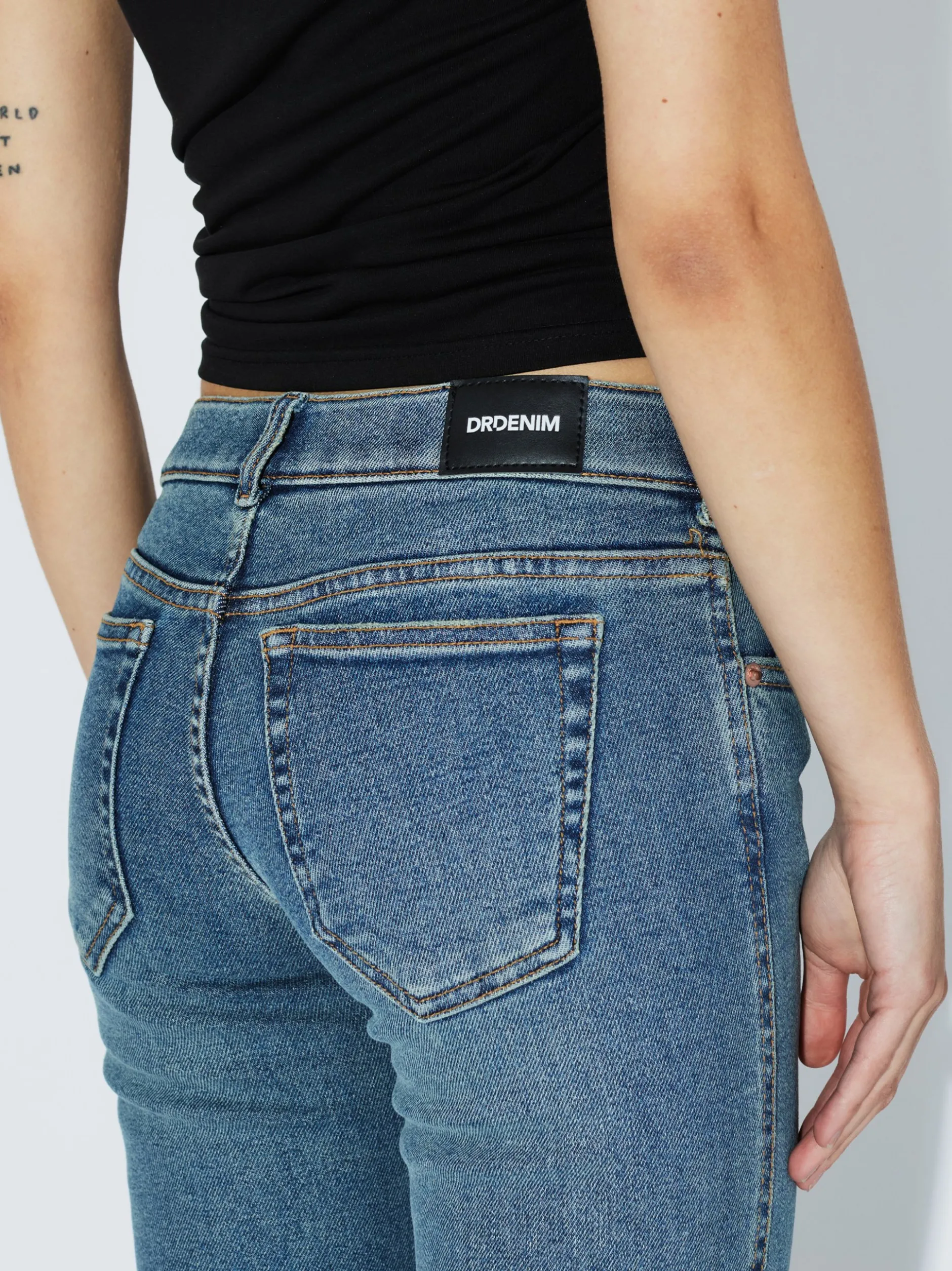 Dr. Denim Damen Jeans – Kily Tall in medium stone
